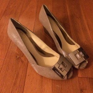 Calvin Klein wedge heels.