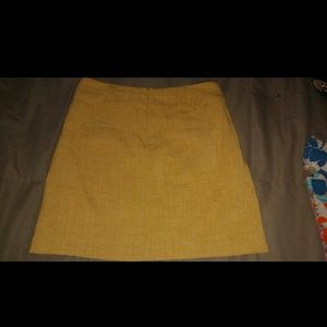 Mustard yellow skirt
