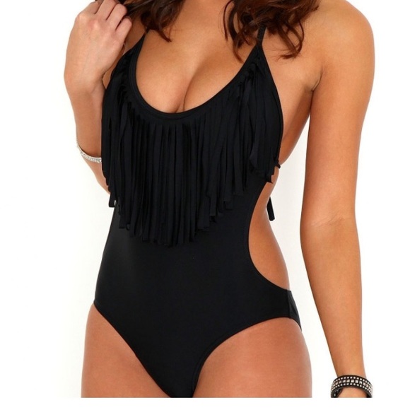 Monokini Fringe Bathing Suit