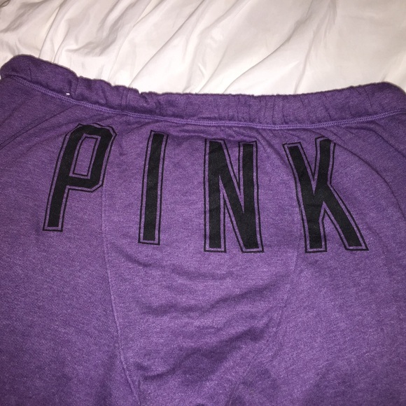 Purple PINK jogger pants