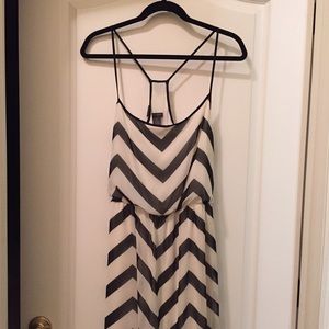 Black and White Chevron maxi dress