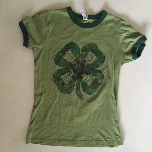 4 leaf clover Dutch bros t shirt