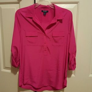 Fuchsia pink old navy shirt