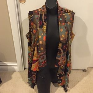 Multi colored vest