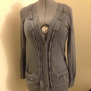 Gray cardigan