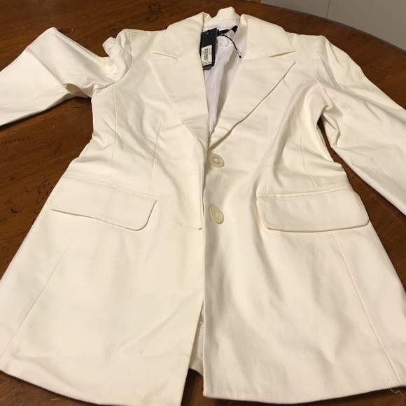 New White jacket 95% cotton 5% spandex