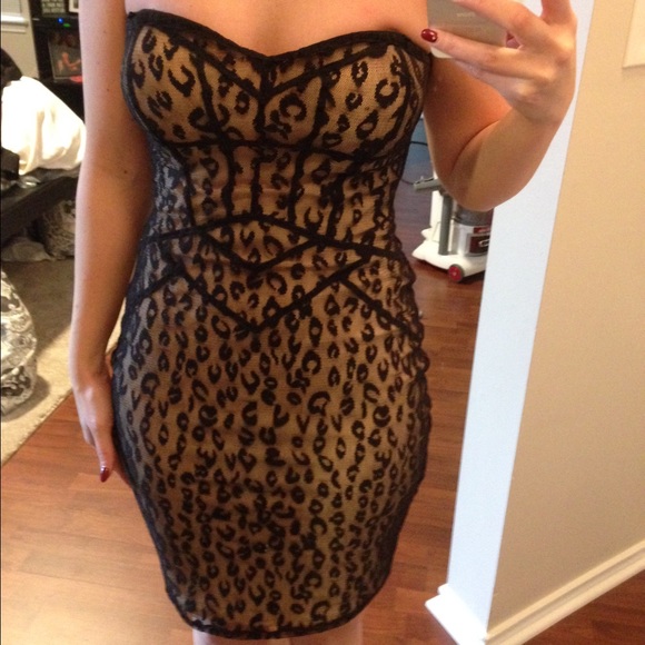 Bebe Leopard Dress - Picture 2 of 3