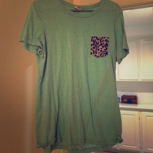 Baby blue tee from pink