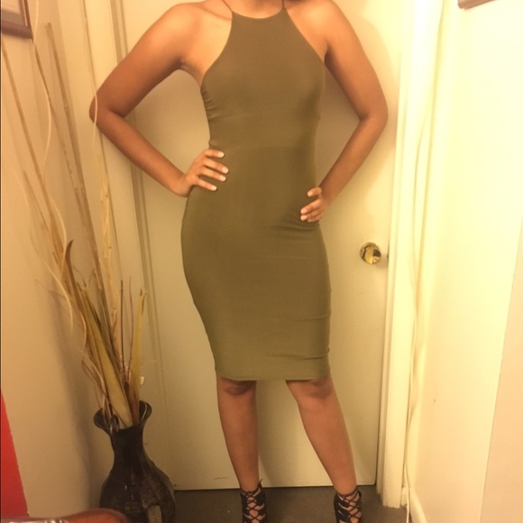 Forest green dress