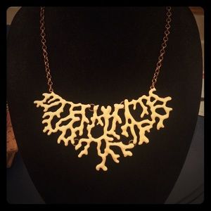 Cream coral necklace