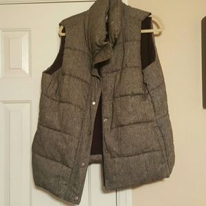 Puffy fleece lined vest