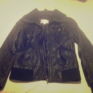 Faux leather jacket