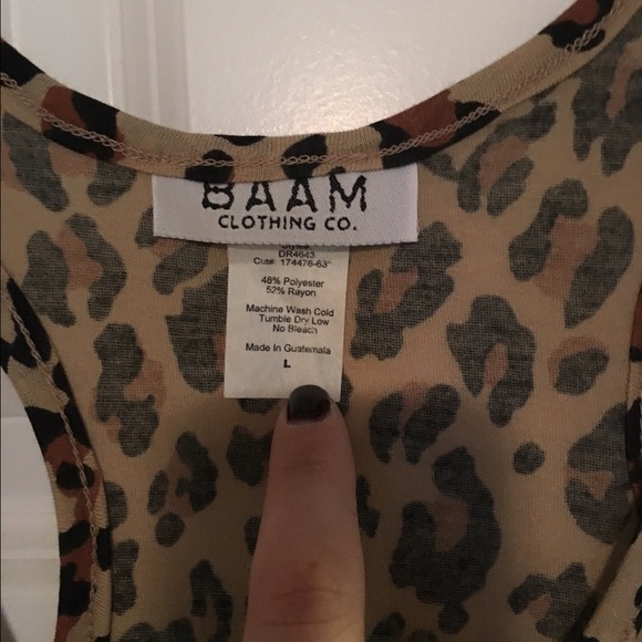 Cotton Leopard print maxi dress - Picture 2 of 2