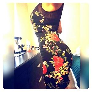 Flowery pin dress
