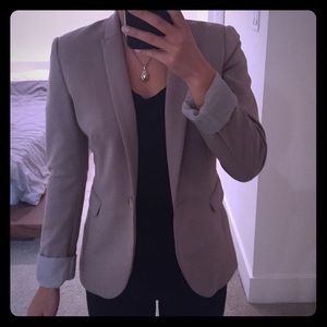 H&M Tan Cotton Fitted Blazer - US Sz 2
