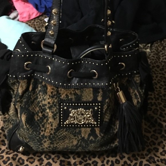 Snake print juicy bag