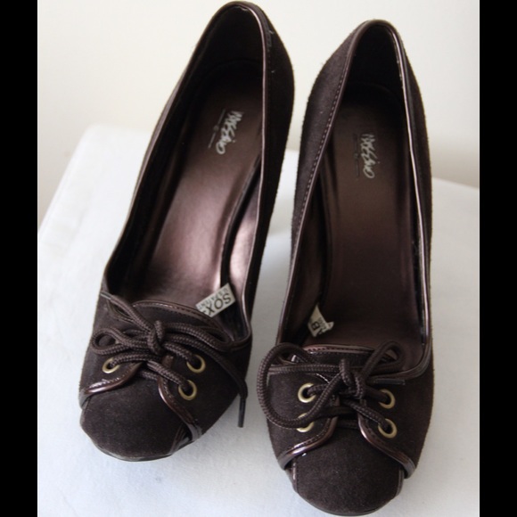 Mossimo Supply Co. Shoes - Brown suede heels