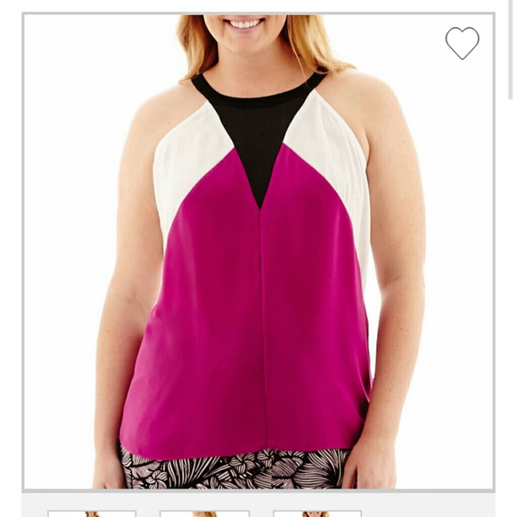 Worthington? Colorblock Halter-Neck Top