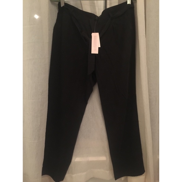 Banana Republic drape tie front ankle pant - Picture 2 of 2