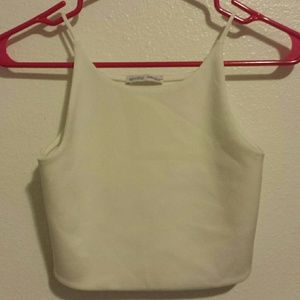 White Zara Crop Top
