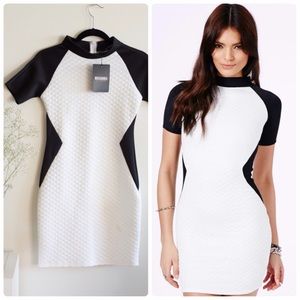 MISSGUIDED Contrast Mini Dress