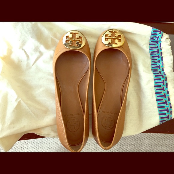 Tory Burch Reva Ballet flats - Size 7, tan/gold