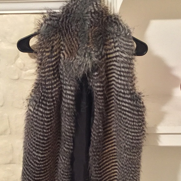 Faux fur vest