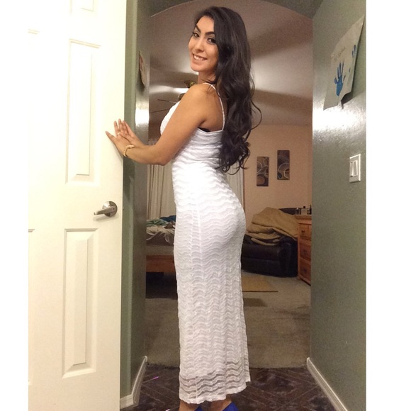 Vintage Dresses & Skirts - Vintage Crochet Maxi Dress