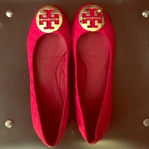 Red/Gold Tory burch flats