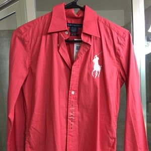 Polo slim fit button up