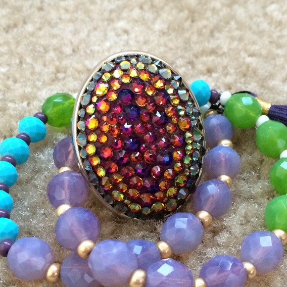 NWT Tarina Tarantino XL Volcano Adjustable Ring