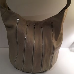 Alison Wood STUDIO 54 bucket hobo.  Ivory