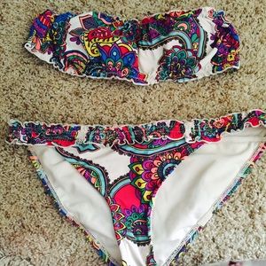 Multi Color and Print Bikini