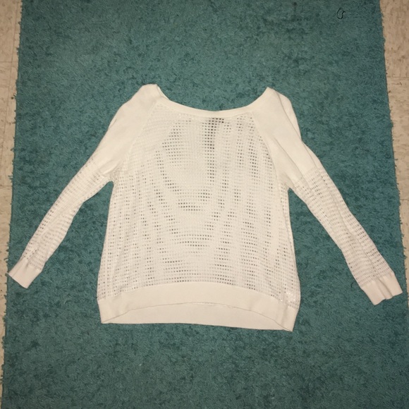 Netted White Shirt