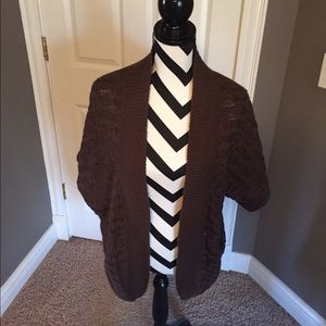 EUC Maurice's Brown large cardigan