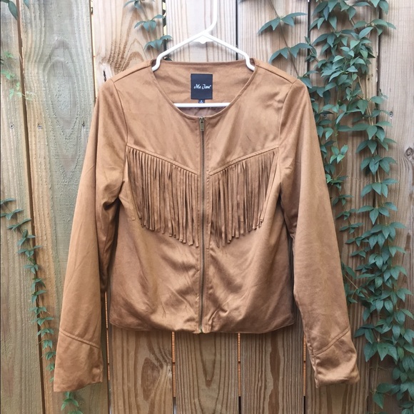 Brown fringe jacket - Picture 1 of 4