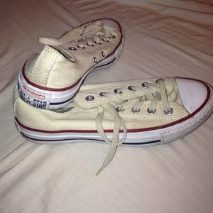 Creamy colored converse