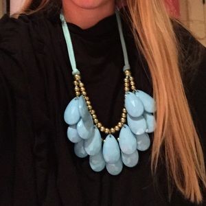 Blue statement necklace
