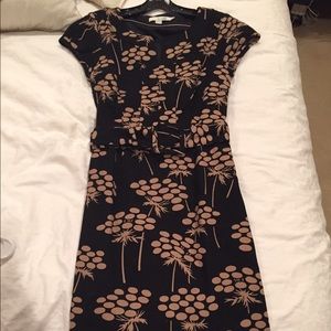 Boden- Black and Tan fitted dress