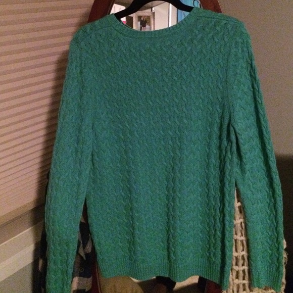 Croft & Barrow Teal Blue Cable Knit Sweater 😃 - Picture 2 of 4