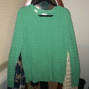 Croft & Barrow Teal Blue Cable Knit Sweater 😃