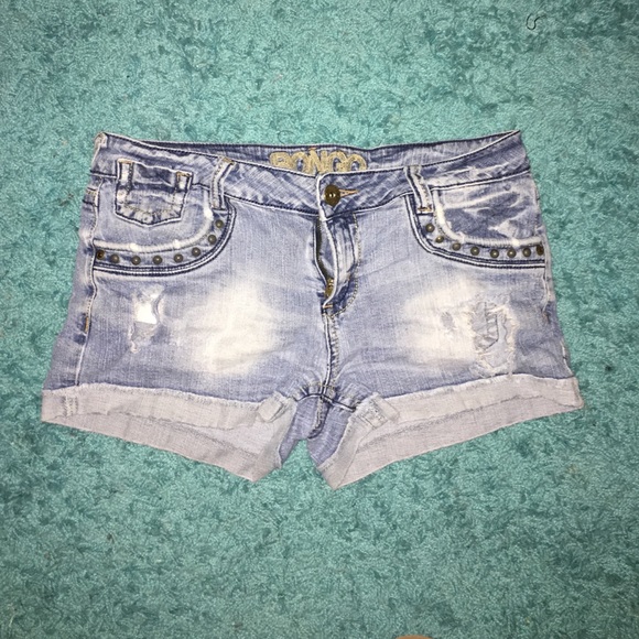 Destroyed Denim Shorts