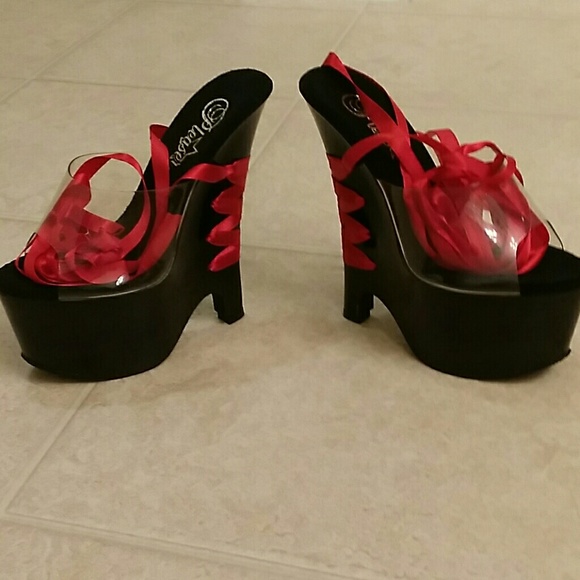 LAST DAY SALE......Pleaser wedge  stilettos - Picture 3 of 4