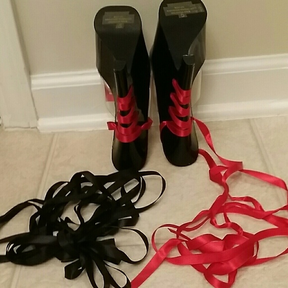 pleaser wedge heels