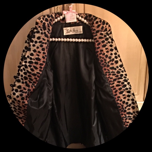 Stunning Lilli Ann satin leopard jacket - Picture 3 of 4