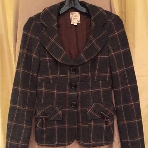 Nanette Lapore- plaid collared jacket