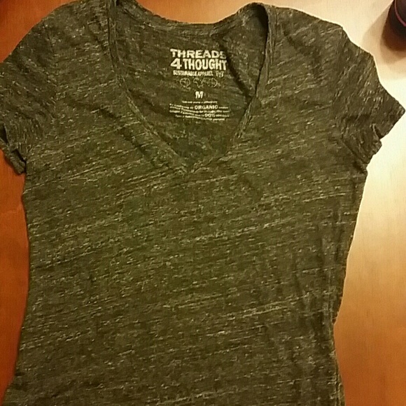 threads 4 thought  Tops - Organic gray v neck
