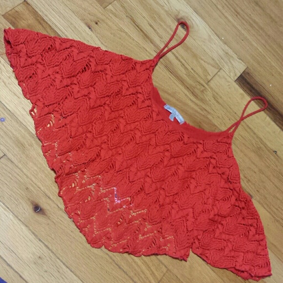 Red/Orange Crop Top