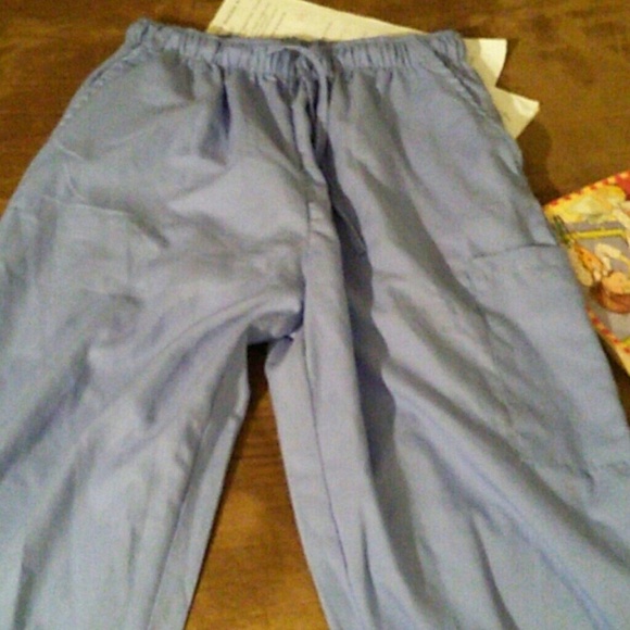 Blue scrub bottoms - Picture 2 of 2