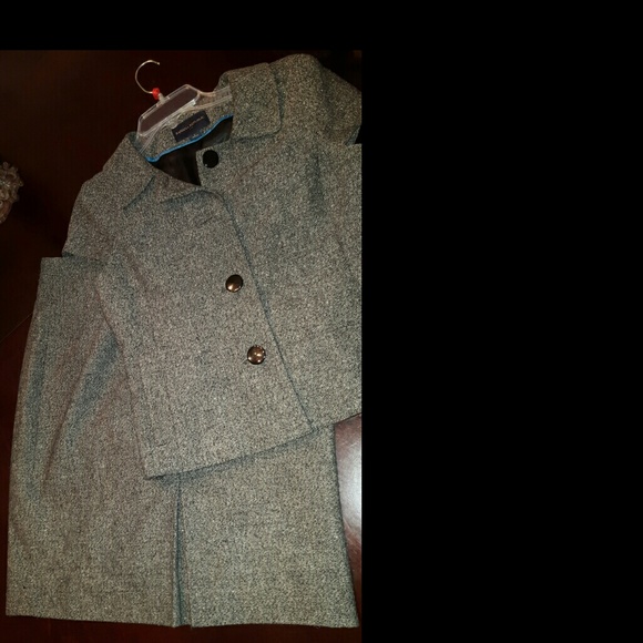 Banana,republic skirt suit gray wool - Picture 3 of 4